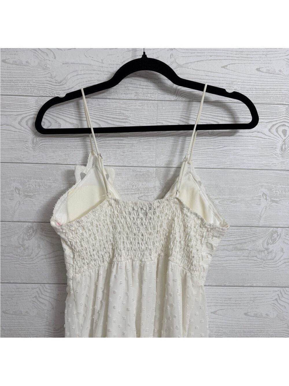 Justify Women’s White Lace & Chiffon Midi Dress. Size M - Picture 5 of 7